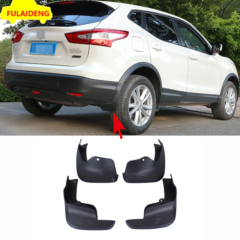 

4pcs For Nissan Qashqai J11 2016- 2018 ABS Black Splash Guards Mud Flaps Fenders Car Styling Accessories