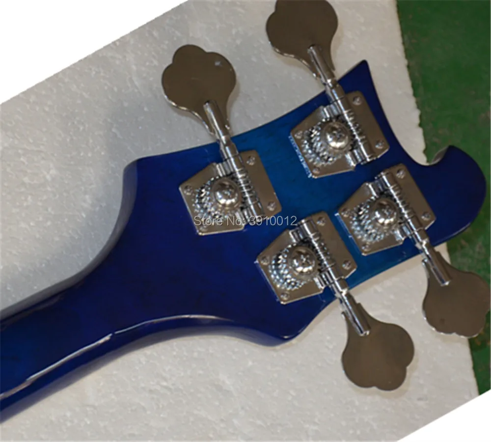 Azul de calidad superior Rick 4003 bajo eléctrico, 4 cuerdas Guitarra, oferta personalizada Azul de calidad superior Rick 4003 bajo eléctrico, 4 cuerdas Guitarra, oferta personalizada