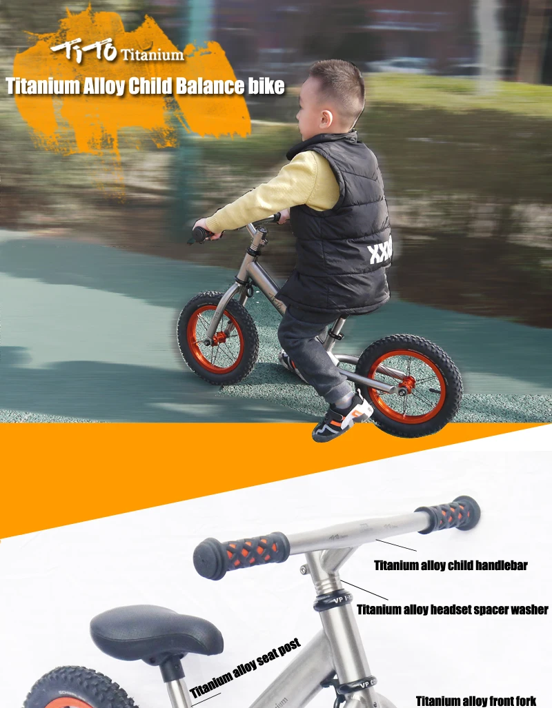 Best TiTo Titanium Balance Bike Learn To Walk Get balance sense No Foot Pedal Riding Toys for Kids Baby 0