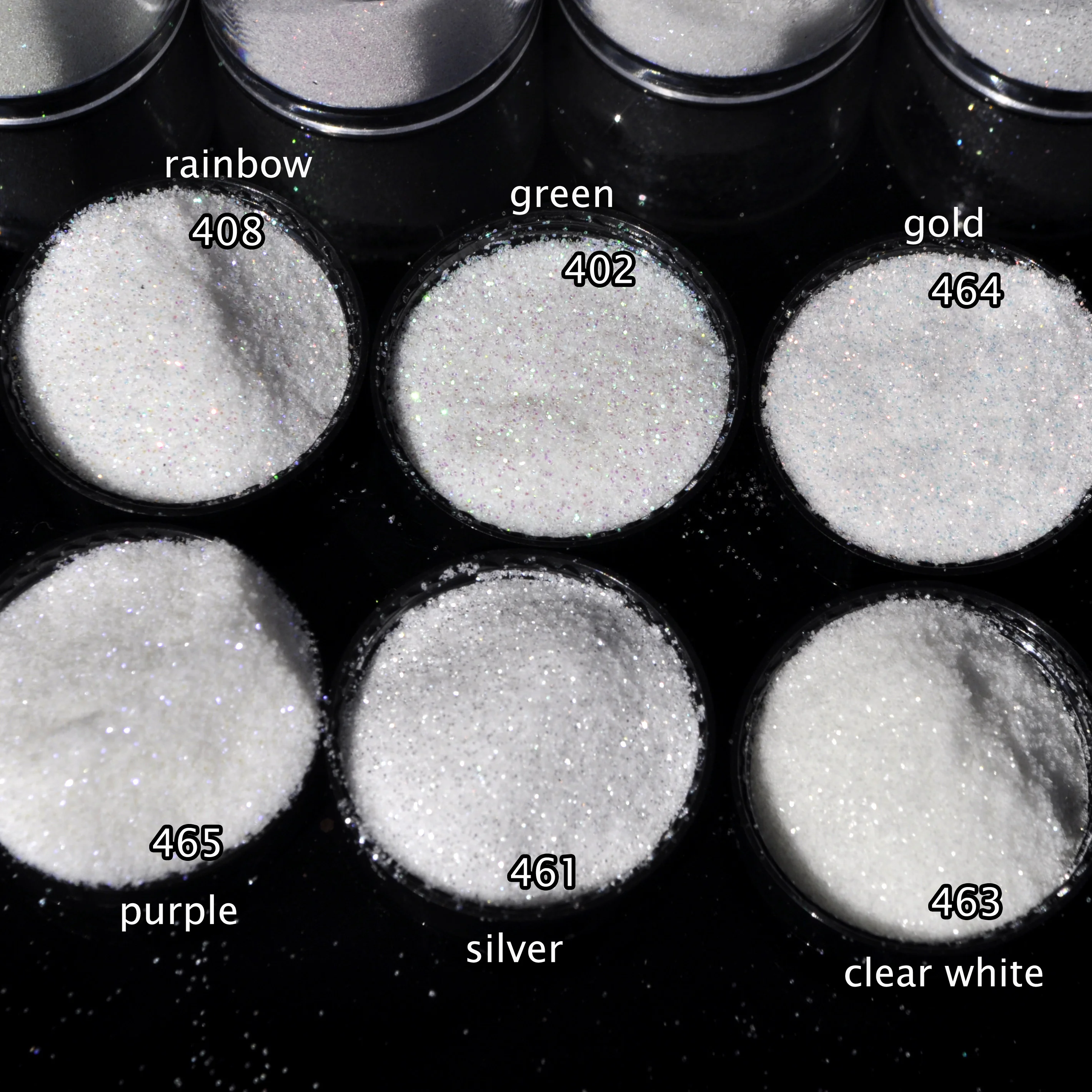 

6 Colors Choosable Clear Nail Glitter Powder Shiny Powder Reflect Different Color Nail Glitter Dust DIY UV Art Decoration