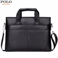 Vicuna polo förderung hohe qualität pu-leder marke mens aktentasche klassische business leder männer handtaschen maletin cuero männlich