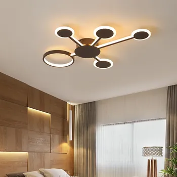 

Surface mounted modern led ceiling lights for living room Bed room light coffee color plafondlamp home lighting led Ceiling Lamp