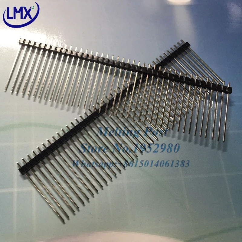 20pcs 1x40p 40pin 2.54mm pitch H= 30mm single row needle straight male pin header high quality envrironmantal protection | Обустройство