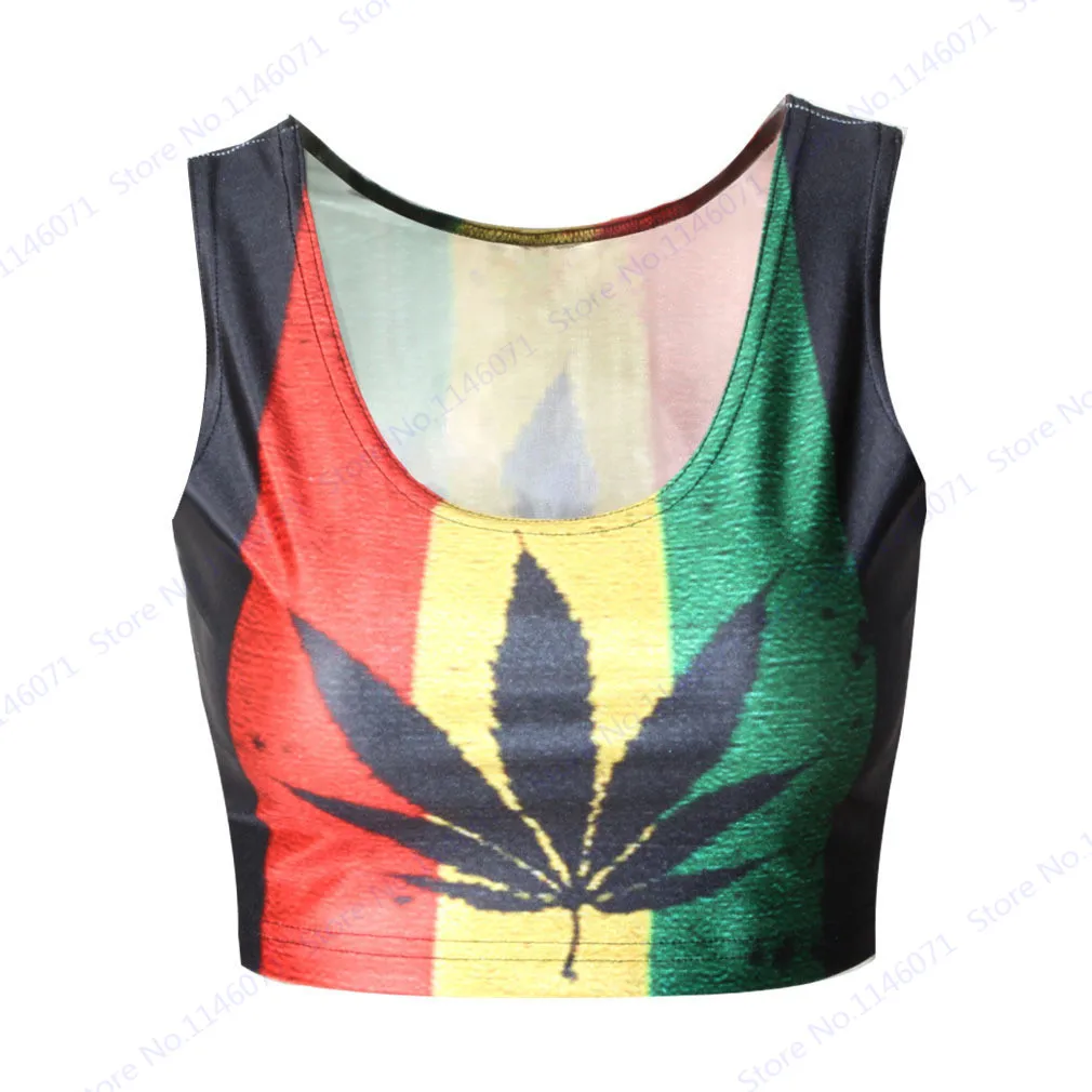 Brazilian Crop Top Red Yellow Green Stripe Women Blouses South Africa