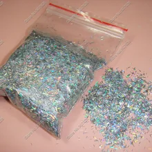 50 грамм x Блестки для ногтей серебряные полоски устойчив к растворителям блестящая форма для украшения ногтей и лака для ногтей