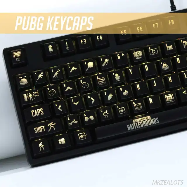 Pubg Keycaps Backlight Playerunknowns Battlegrounds Mechanical - pubg keycaps backlight playerunknowns battlegrounds mechanical keyboard 108keys ansi thickened edition