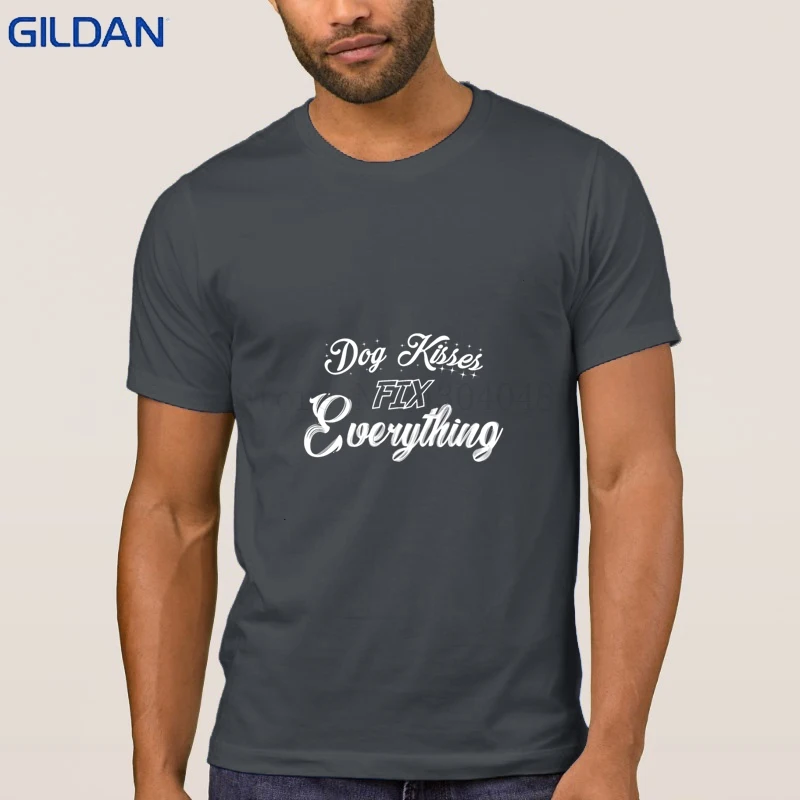 Новая мода собака поцелуи исправить все футболки S 3xl Camiseta футболка для Для мужчин