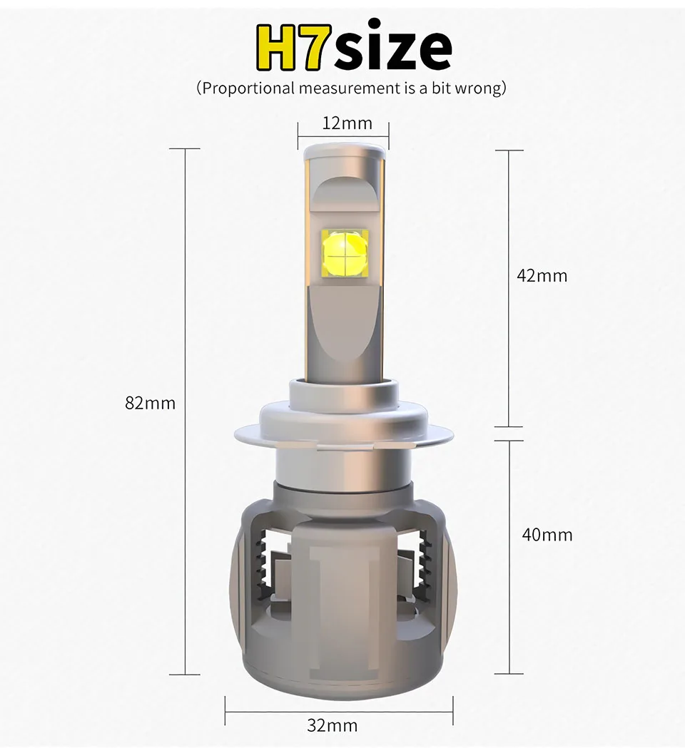 8 h4 led lamp