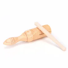 Горячий подарок для детей звуковая трубка деревянная ворона эхолот музыкальная игрушка ударный инструмент игрушечный музыкальный инструмент