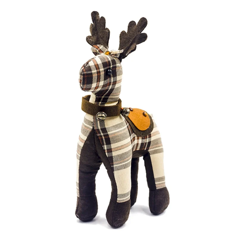 

Christmas Reindeer Doll Figurine Ornaments Holiday Toy Gift Decorations