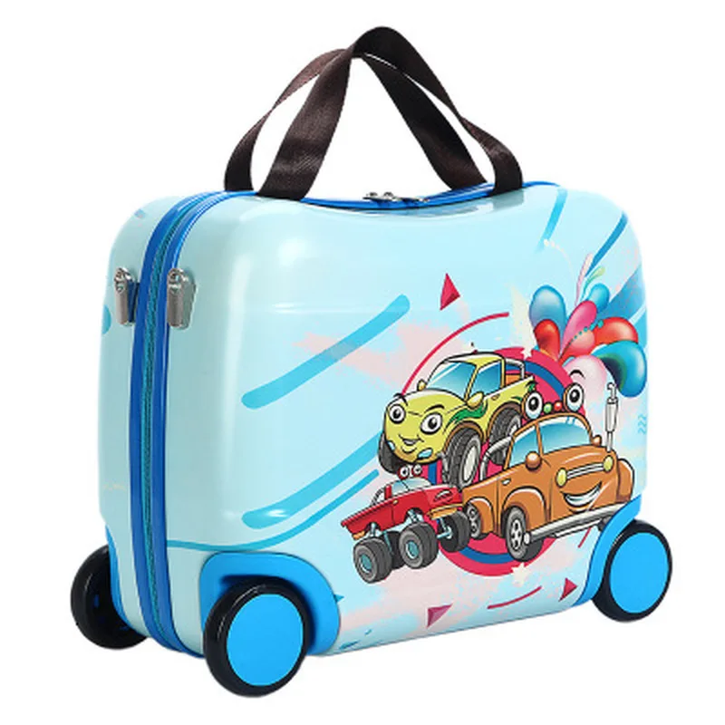 Коробка для хранения мультфильм сумка на колесиках Детский мультфильм тележка сумка для хранения детская Сумки на колёсиках путешествия чемодан с колесиками