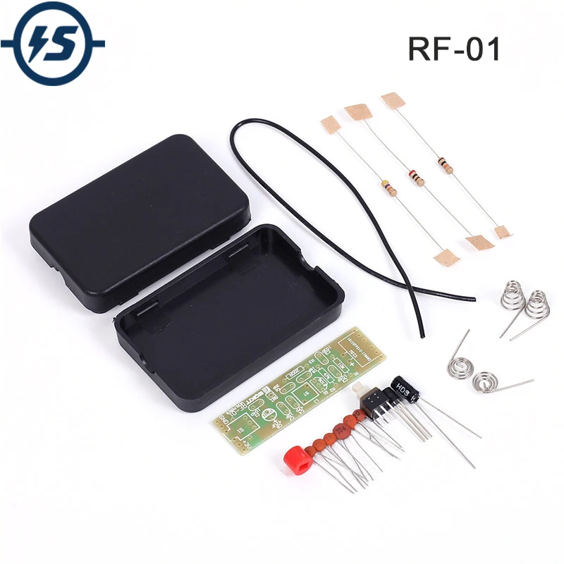 

70-110MHz 1.5V FM Frequency Modulation Wireless Microphone Module DIY Kit Transmitter Board Parts Kits Electronic Suite + Shell
