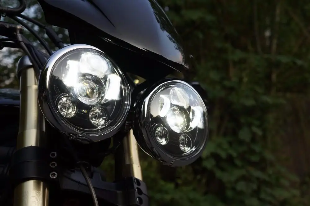 Для Triumph Rocket iii 3 & Speed Triple Street Thumderbird 5 75 дюйма черный хром 3/4 мотоциклетная круглая