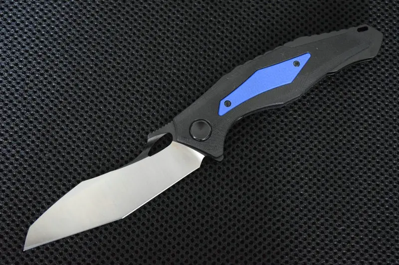 Trskt ZT Складной нож 9Cr18mov стальной с G10 ручкой 58HRC охотничий нож выживания походные ножи открытый инструмент дропшиппинг - Цвет: Black handle