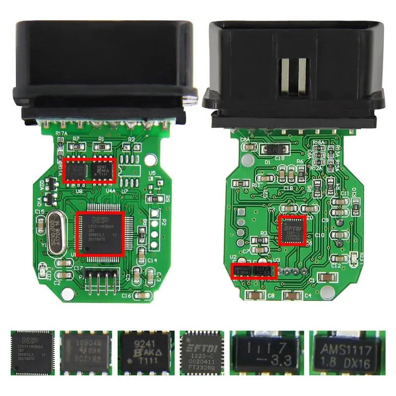 Профессиональный мини VCI интерфейс для TIS Techstream V14.20.019 FT232RQ чип J2534 OBD2 Диагностический кабель