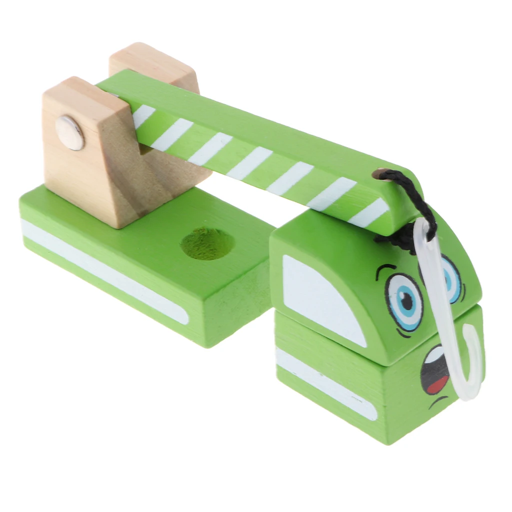 Wooden Construction Engineering Truck Push and Pull Toy, Great for Baby Toddler Motor Skill Development 