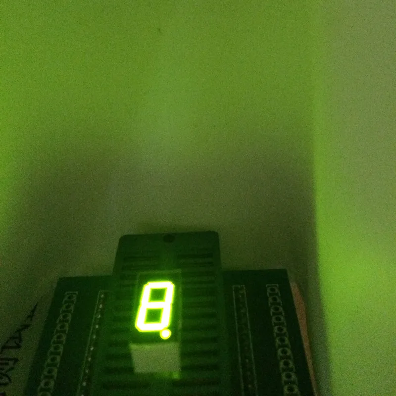 

10pcs Green LED Display 0.36inch 1 Bit 7 Segment Display 1 Digit Digits Common Cathode Green Light Seven Segment LED Display