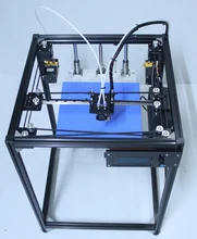 big size DIY aluminum Frame corexy 3d printer Kit with 50g PLA dual extruder 3d printer