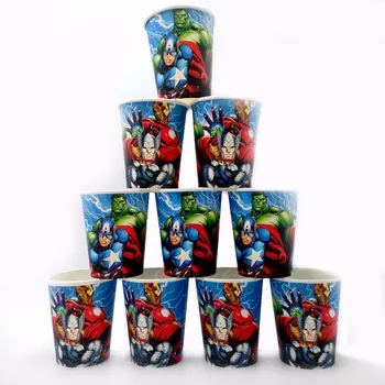 

10pcs/lot Avengers Hulk Cup Birthday Decoration Theme Party Supply Festival For Kids Boys avengers party supplies baby shower