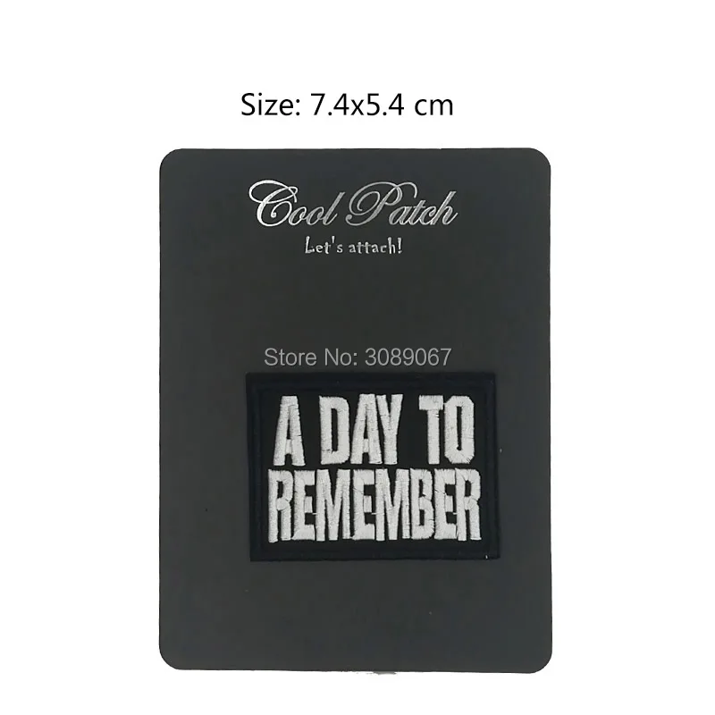 A Day to Remember Rock Band Iron Sew on Embroidered Patch