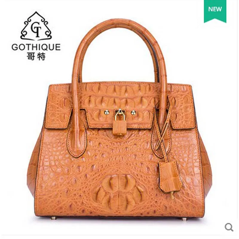 

2019 gete new alligator skin women handbag Thai crocodile leather women bag lady's high end women bag