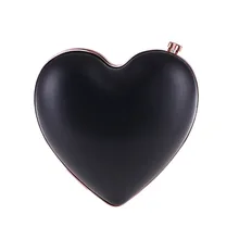 Сердце Форма милые сумка Воме мини-прекрасный сумки небольшой PU кожа актер платье мешок Косметика Crossbody Chic bolsa девушка