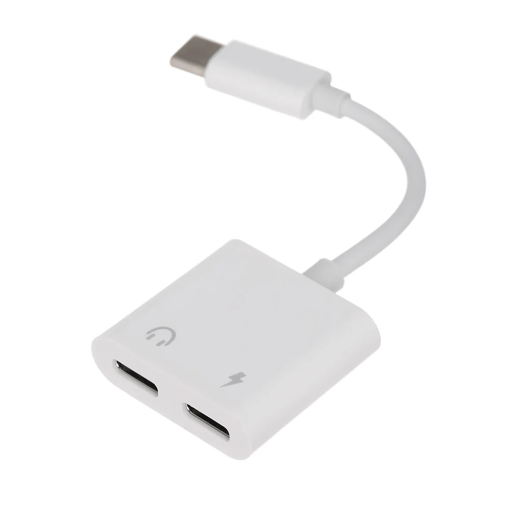 Аудиоадаптер USB C к аудиогарнитуре типа адаптер зарядный порт питания для Huawei/Xiaomi/
