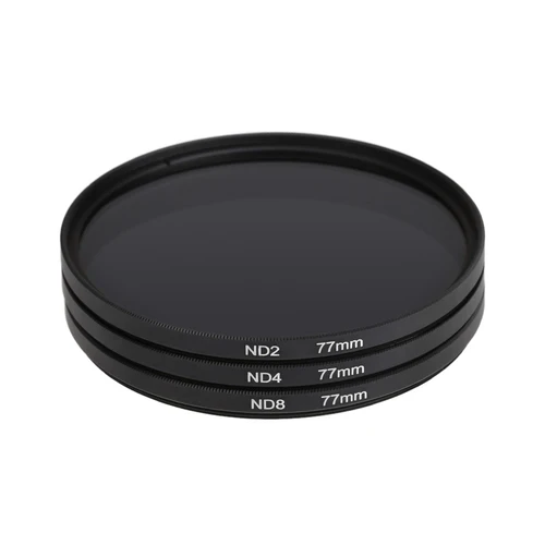 ND 필터 ND2 ND4 ND8 중립 밀도 필터, 캐논 니콘 카메라용, 49mm, 52mm, 55mm, 58mm, 62mm, 67mm, 72mm, 77mm, 37mm, 43mm, 46mm 3