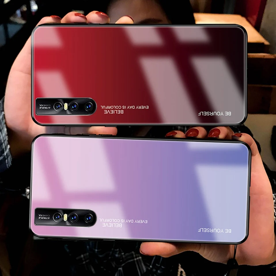 Glass Case for Vivo V15 Pro V9 V11i Y85 IQOO S1 Nex A Cover Luxury V15pro Phone Case for Vivo X21 UD X23 X27 V15 Z1 Z1i Z3 Z3i  (12)