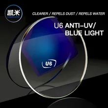 CHEMI 1,61 1,67 1,74 прозрачные линзы синий светильник УФ-светильник Блокировка U2 U6 Асферические CR-39 Прозрачные Линзы для очков по рецепту