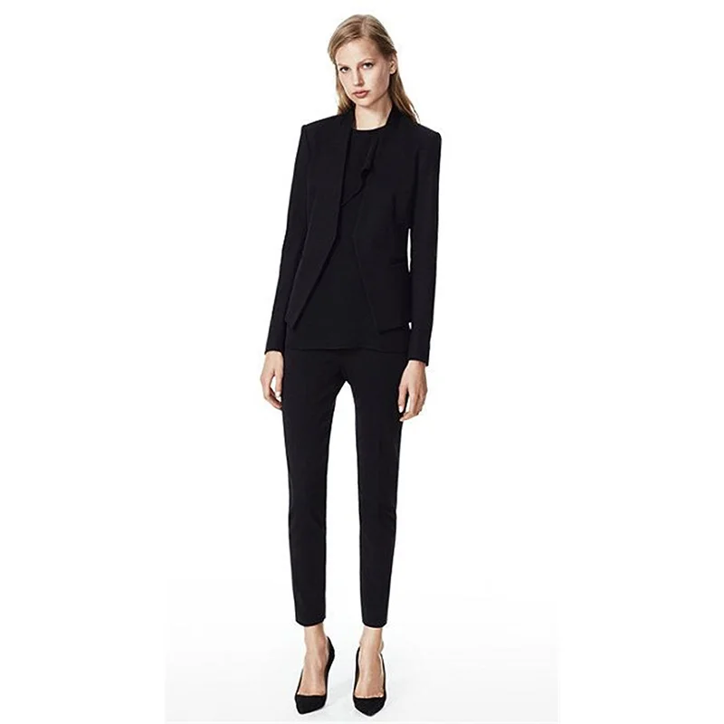 black evening trouser suit