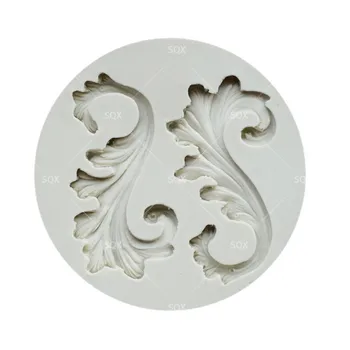 

3D lace silicone mold round turn sugar cake tool DIY baking mold die custom SQ1696
