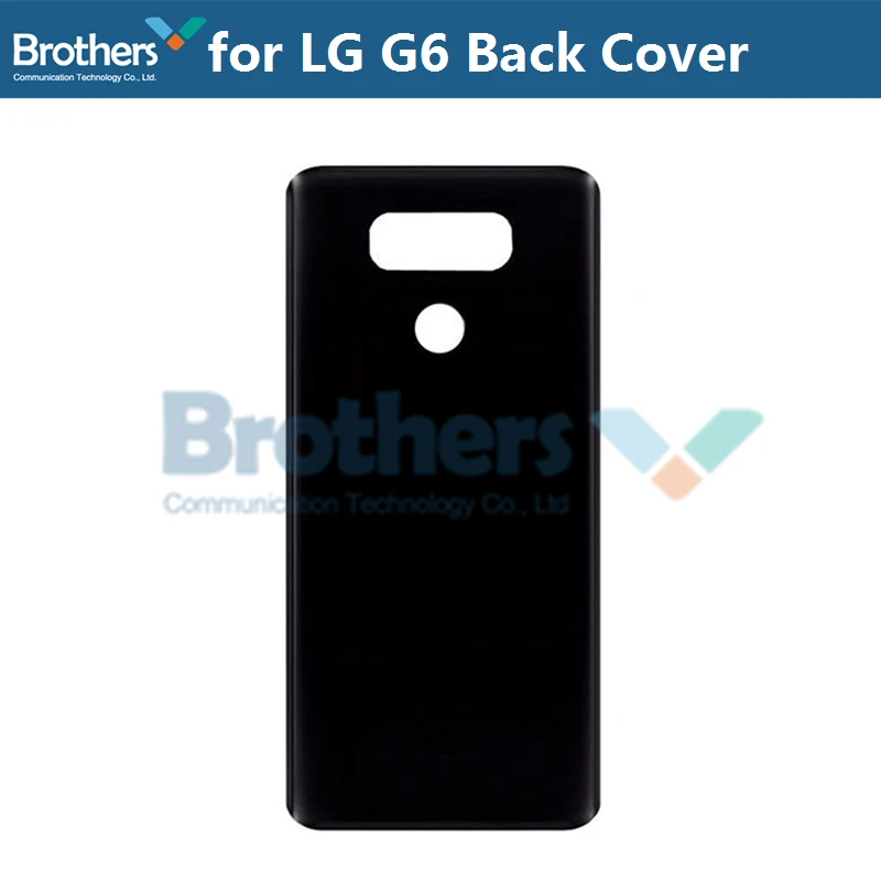 Back Cover for LG G6 Battery Housing with Fingerprint Flex Cable + Camera Lens Circle for LG G6 H870 Battery Door Replacement  (2)
