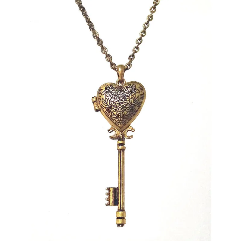 Женский винтажный кулон брелок в форме сердца|Ожерелья с подвеской| |