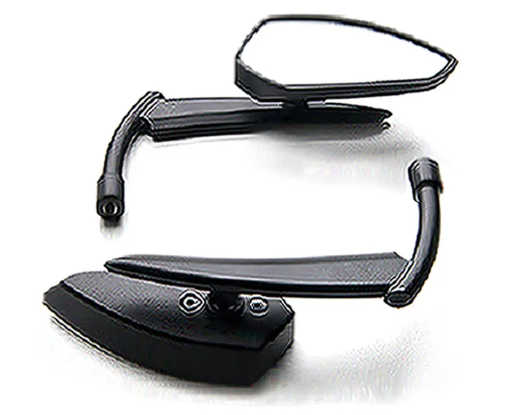 Custom Rear View Mirrors Black Pair For Harley Davidson Road Glide