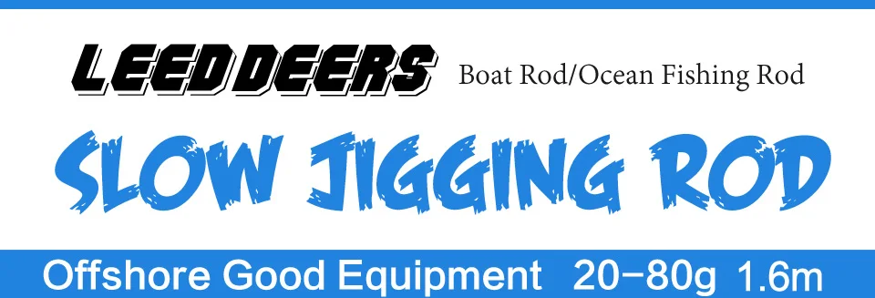 Ponta de Carbono Vara de Pesca um e Meio Sólido Lenta Jigging Haste 1.6 m 9kgs Isca 20-100g Fiação - Fundição Oceano Barco Design Luz 2 fundição oceano vara de pesca barco um e meio design