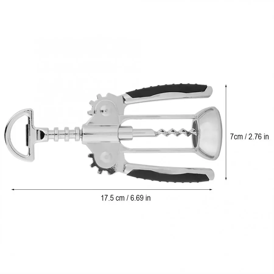 1 шт. портативная открывалка для красного вина Крыльчатого Типа официанта Металлический Штопор для вина ручка для бутылочки открывалки штопор