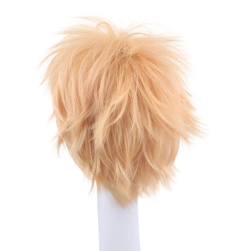 COS Noise High Quality Beautiful Fashion Style Yellow Wig DRAMAtical Murder DMMD-Noiz Cosplay Wig+Wig Cap