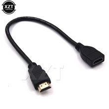 PZ Горячая 31 см Удлинительный кабель, HDMI Регулируемый HDMI мужчин и женщин удлинитель-адаптер с конвертером для 1080 P