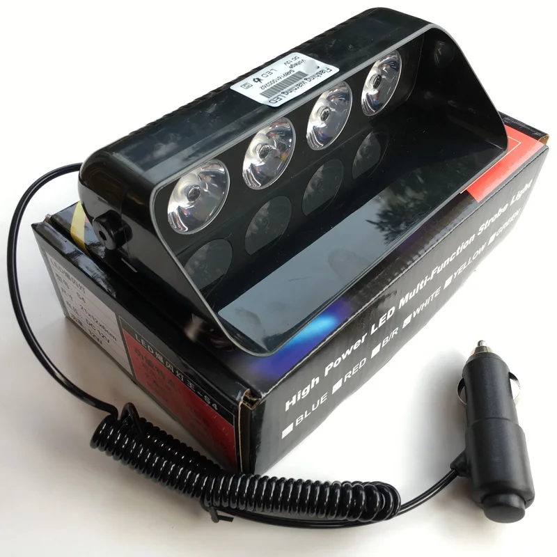 

12v Windshield Led warning flasher Car Emergency light strobe light Police Viper flash light Hazard Caution beacon fog lamp
