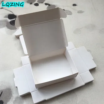 

30pcs/lot White Box Packaging,White Handmade Soap Packing Box White Photo/Jewelry/Handicraft/Candy Storage Paper Boxes