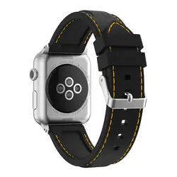FOHUAS Новый шить кремния спортивные группа красочные ремешок для Apple Watch iwatch 38/42 мм браслет серии 3 2 и 1 ремешки