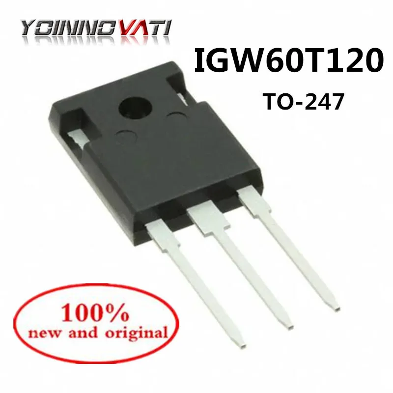 5 шт. транзисторный инвертор IGW60T120 G60T120 TO-247 IGBT с использованием 60A 1200 в 100% новый и