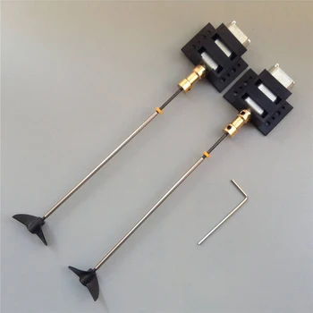 

DIY RC Boat Double Motor Set 3-9V Strong Magnetic 180 Motor+2mm Shaft+Bracket+Copper Coupling+D30mm CW/CCW PropellerS Kit