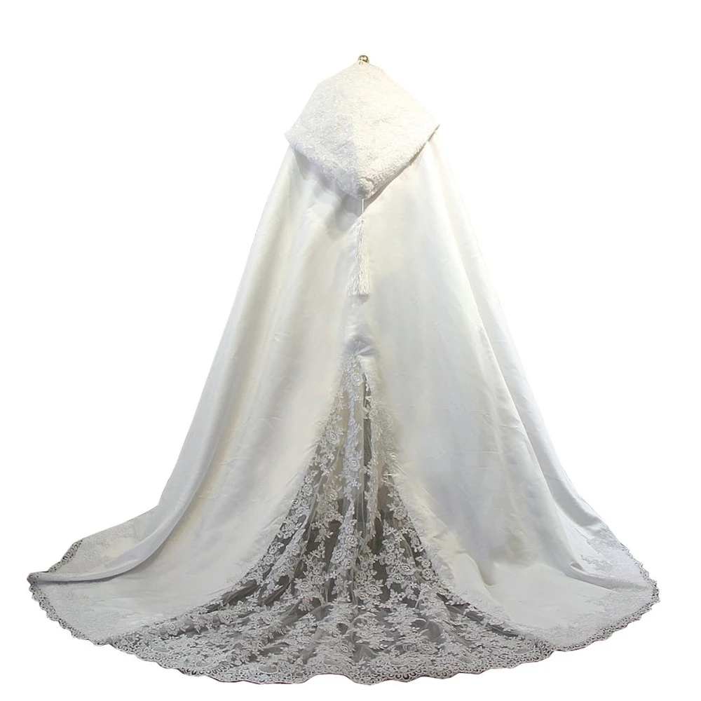 white velvet wedding cape