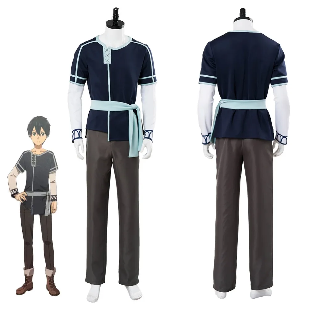 Sword Art Online Alicization Kazuto Kirigaya/Kirito Cosplay Costume Halloween Carnival Costumes For Male Female Custom Made Sword Art Online Alicization Kazuto Kirigaya/Kirito Cosplay Costume Halloween Carnival Costumes For Male Female Custom Made