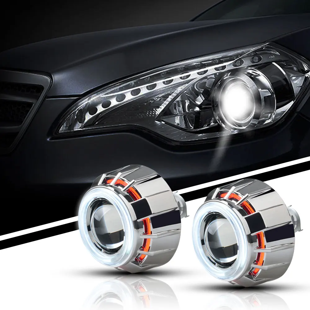 3.0HQT 3 inch HID Bixenon Projector Lenses CCFL Double Angel eyes H1 H7 H4 H13 9005 9006 9004 9007 White Blue Yellow Red Green 3.0HQT 3 inch HID Bixenon Projector Lenses CCFL Double Angel eyes H1 H7 H4 H13 9005 9006 9004 9007 White Blue Yellow Red Green