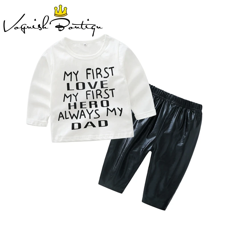 Summer top for baby boy baby clothes letter printed baby boy clothes