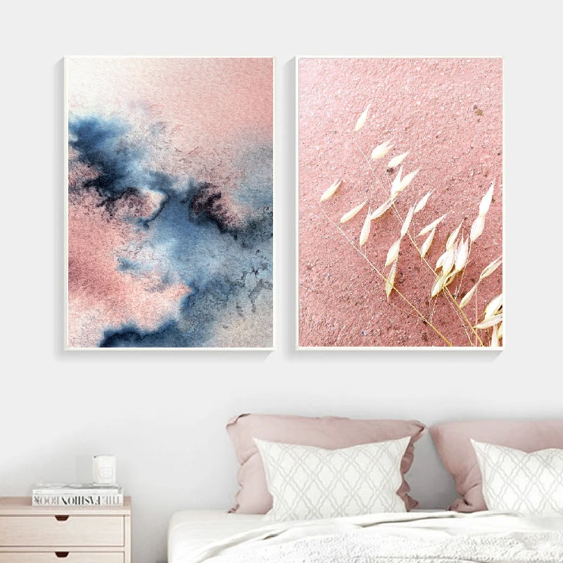 Blush Canvas Prints Home Wall Art Decor