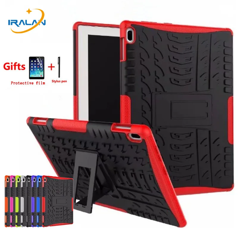 

Case for Lenovo Tab 4 10 10.1 inch TB-X304 TB-X304F TB-X304N/L Cover Heavy Duty 2 in 1 Hybrid Silicon TPU+PC Fundas+Film+Stylus